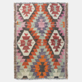 Couverture Tapis Kilim Oriental Perse Turc (devant Vertical)