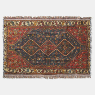 Couverture Tapis Oriental Ancien Turc Persan