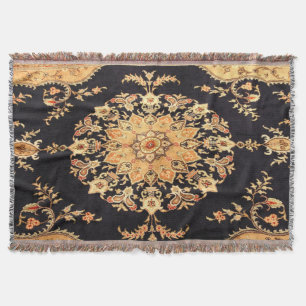 Couverture Tapis Oriental Antique Perse Turc