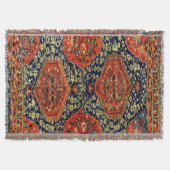 Couverture Tapis oriental en bleu&orange (Devant)