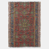 Couverture Tapis Persan Rouge Bleu Classique (devant Vertical)
