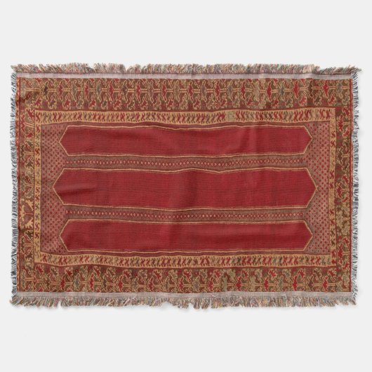 Couverture Tapis persan turc oriental rouge (Devant)