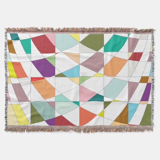 Couverture Tapisserie aux couleurs Abstraites (Devant)