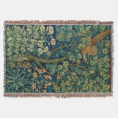 Couverture Tapisserie forestière, faisan, écureuil, oiseau (Devant)