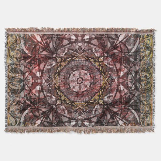 Couverture Tapisserie médiévale or et rouge (Devant)