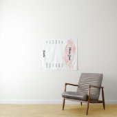 Couverture Tapisserie Photo de Bébé en Or Rose Cla (En situation (horizontale))