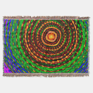 Couverture Tapisserie Vortex en Spirale Arc-en-Ciel – Couvert