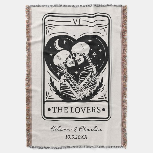 Couverture Tarot Amoureux Squelette Jusqu'à la Mort Personnal (devant Vertical)