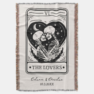 Couverture Tarot personnalisé des amoureux squelette jusqu'à 