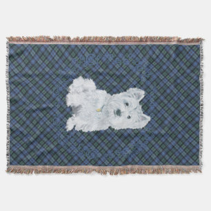 Couverture Tartan Black Watch Westie