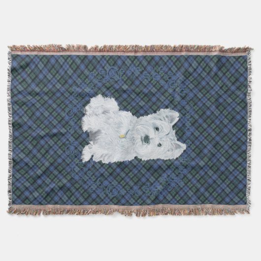 Couverture Tartan Black Watch Westie (Devant)