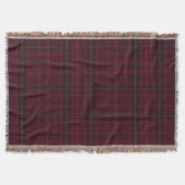 Couverture Tartan Bourgogne Élégant (Devant)