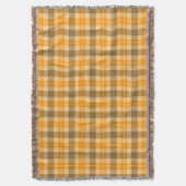 Couverture Tartan Brown et orange (devant Vertical)