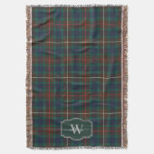Couverture Tartan de chasse Fraser Plaid de clan écossais Mon (devant Vertical)