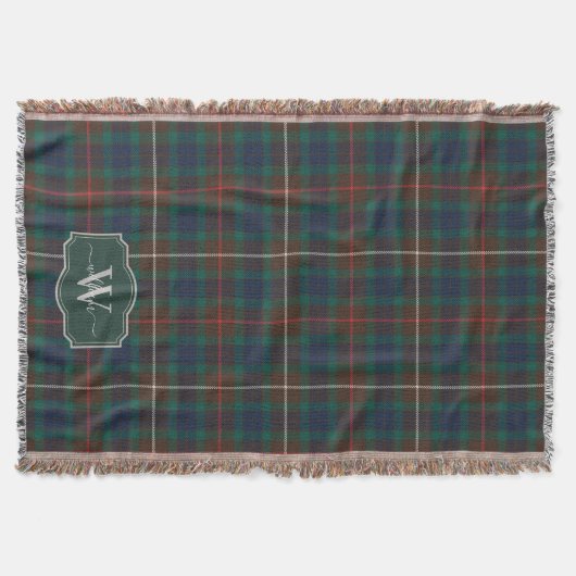 Couverture Tartan de chasse Fraser Plaid de clan écossais Mon (Devant)
