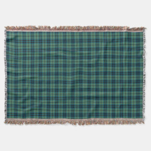 Couverture Tartan écossais antique vert clair de Keith de