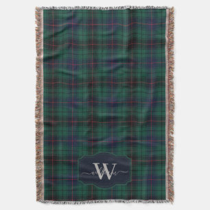 Couverture Tartan écossais traditionnel du Clan Davidson Plai