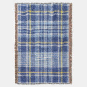 Couverture Tartan jaune bleu : Plaid tendance (devant Vertical)