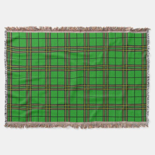 Couverture Tartan jaune vert (Devant)