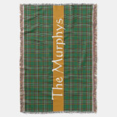Couverture Tartan national irlandais personnalisé (devant Vertical)