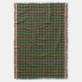 Couverture Tartan orange de chasse de Ramsay de clan écossais (devant Vertical)
