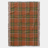 Couverture Tartan Plaid Brun Terreux (devant Vertical)