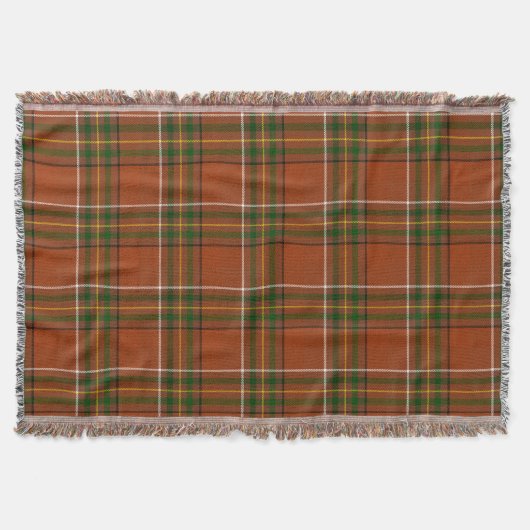 Couverture Tartan Plaid Brun Terreux (Devant)