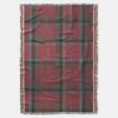 Couverture Tartan rouge et Brown chaud (devant Vertical)