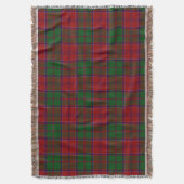 Couverture Tartan Rouge et Vert (devant Vertical)