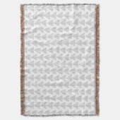Couverture Tartan Triangles Gris (devant Vertical)
