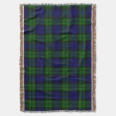 Couverture Tartan vert et marine (devant Vertical)