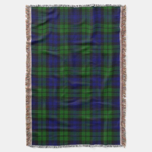 Couverture Tartan vert et marine (devant Vertical)