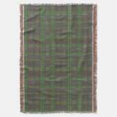 Couverture Tartan Vert Forêt Cabine (devant Vertical)