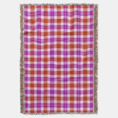 Couverture Tartan violet et rouge (devant Vertical)