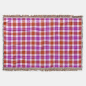 Couverture Tartan violet et rouge (Devant)