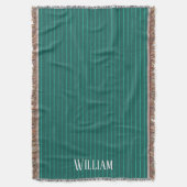 Couverture Teal pinstripes (devant Vertical)
