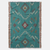 Couverture Teal Southwest Navajo Geometric (devant Vertical)