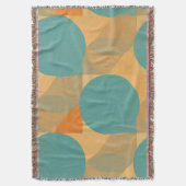 Couverture Teal, Tan, and Orange in Retro Look Pattern (devant Vertical)