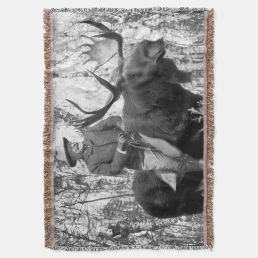 Couverture Teddy Roosevelt montant un orignal de Taureau (devant Vertical)