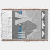 Couverture Teepee de montagne nuageuse personnalis (Devant)