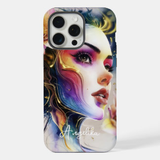 Couverture téléphonique céleste femme peinte Imagi