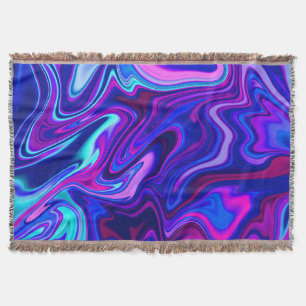 Couverture Tendance néon bleu rose turquoise Abstrait