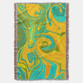 Couverture Tendance Neon Jaune Orange Vert Abstrait (devant Vertical)