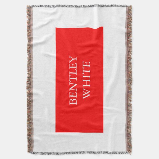 Couverture Tendance Rouge Blanc Style Simple Simple Plaque Vo (devant Vertical)