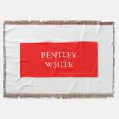 Couverture Tendance Rouge Blanc Style Simple Simple Plaque Vo (Devant)