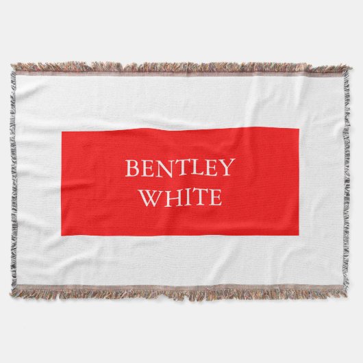 Couverture Tendance Rouge Blanc Style Simple Simple Plaque Vo (Devant)