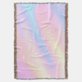 Couverture Tendance Unique vagues abstraites rose bleu pastel (devant Vertical)