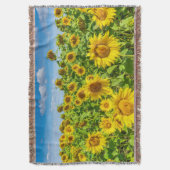 Couverture Terrain de tournesol, ensoleillé l'été. (devant Vertical)