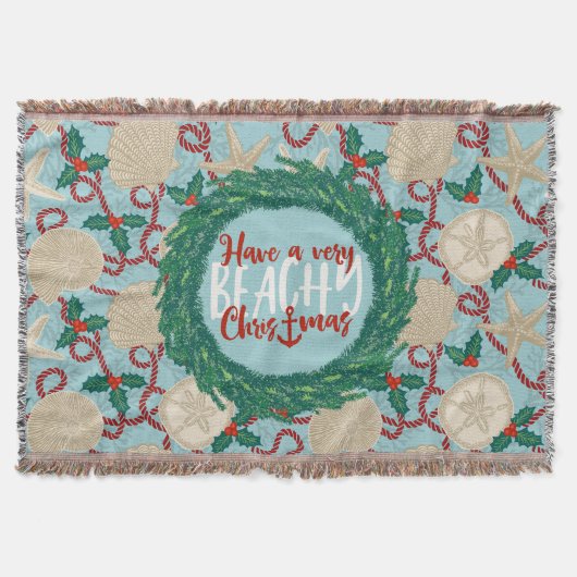Couverture Terre de Noël sur la côte tropicale de la mer - Ro (Devant)