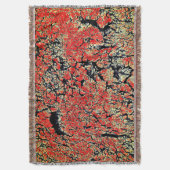 Couverture Terre Fendue Rouge Noir Blanc Jaune (devant Vertical)